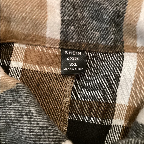 Flannel Long Coat - Picture 2 of 2